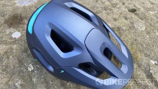 Picture of the vents on the top of the Specialized Tactic 4 mountain bike helmet