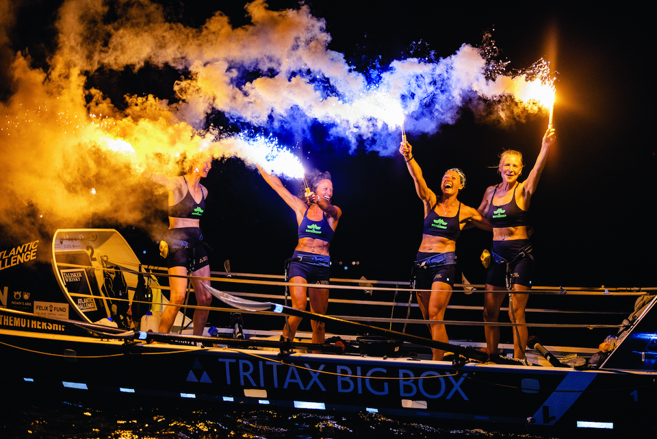 Felicity Ashley among four women celebrating on boat