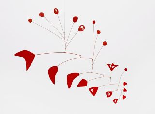 Red Maze III, 1954, by Alexander Calder, sheet metal, wire, and paint. © 2018 Calder Foundation, New York / Artists Rights Society (ARS), New York. Courtesy of Calder Foundation, New York
