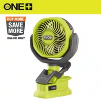 Ryobi Cordless 4 in. Clamp Fan Ryobi Cordless 4 in. Clamp Fan