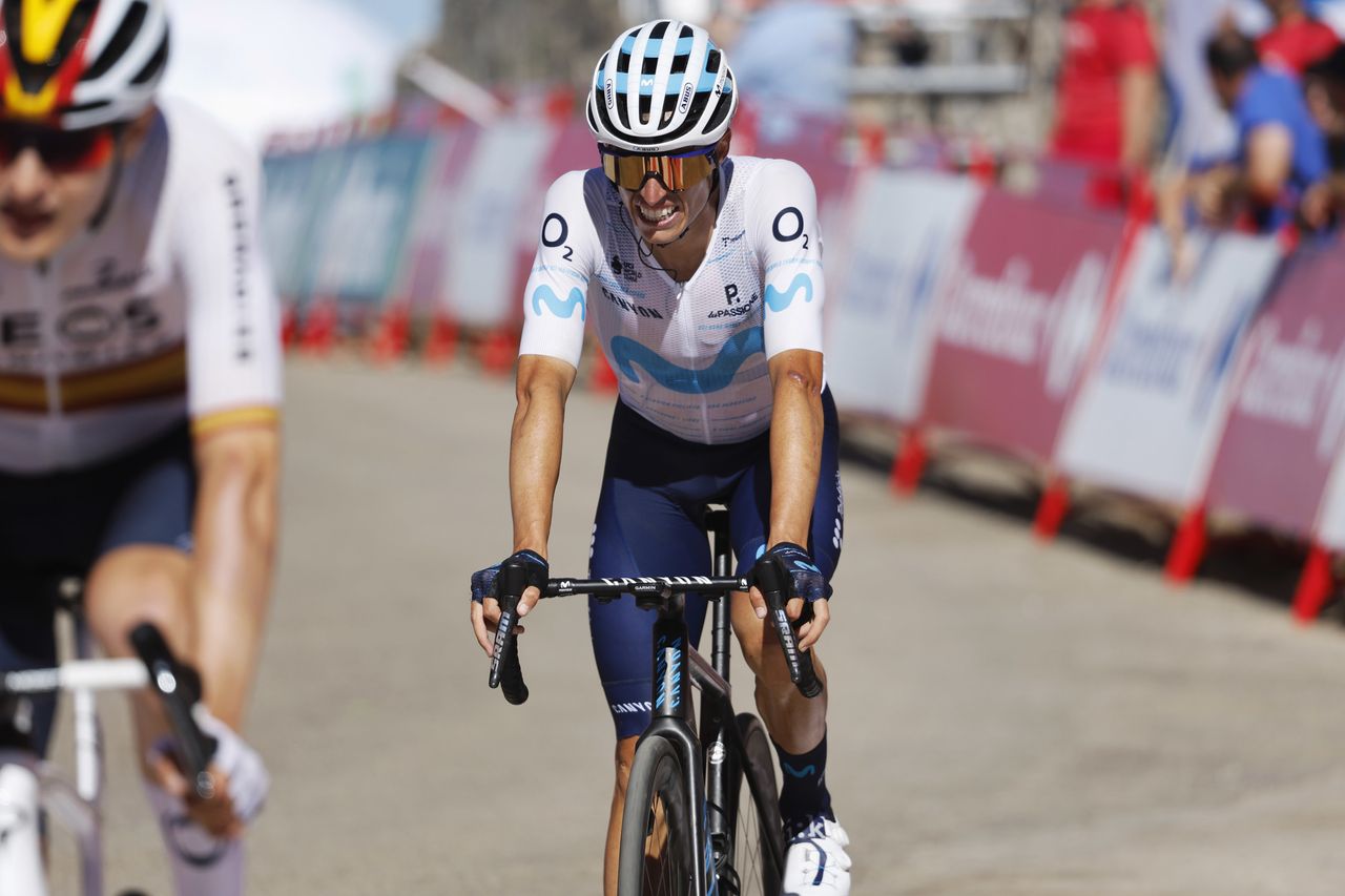Vuelta Espana 2022 - 77th edition - 14th stage Montoro - Sierra de La Pandera 160,3 km - 03/09/2022 - Enric Mas (ESP - Movistar Team) - photo Rafa Gomez/SprintCyclingAgency&Acirc;&copy;2022