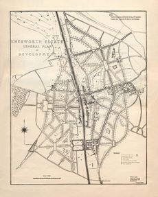 Fig 3: Lutyens’s plan for Knebworth. Credit: Courtesy of The Knebworth Estate