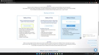 Windows 11 Chrome Browser on Macrium Free download page