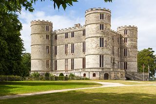 Lulworth Castle in Dorset, England