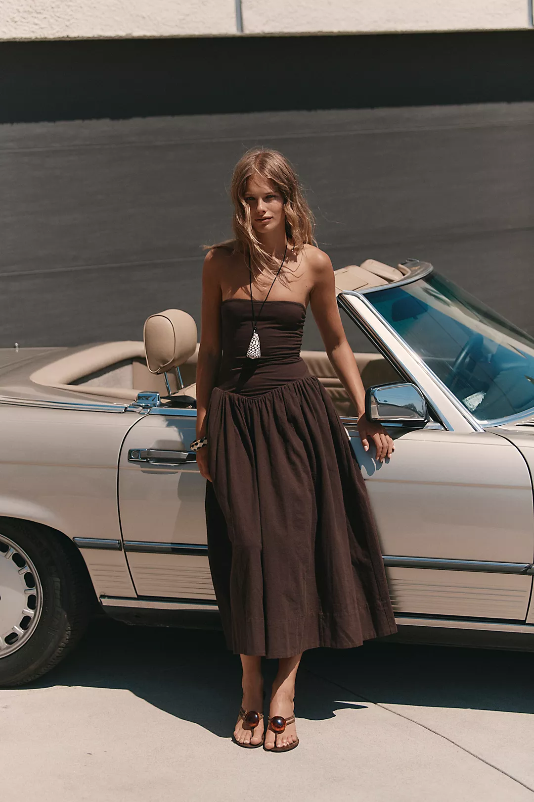 Free People, Onda Drop-Waist Tube Midi Dress