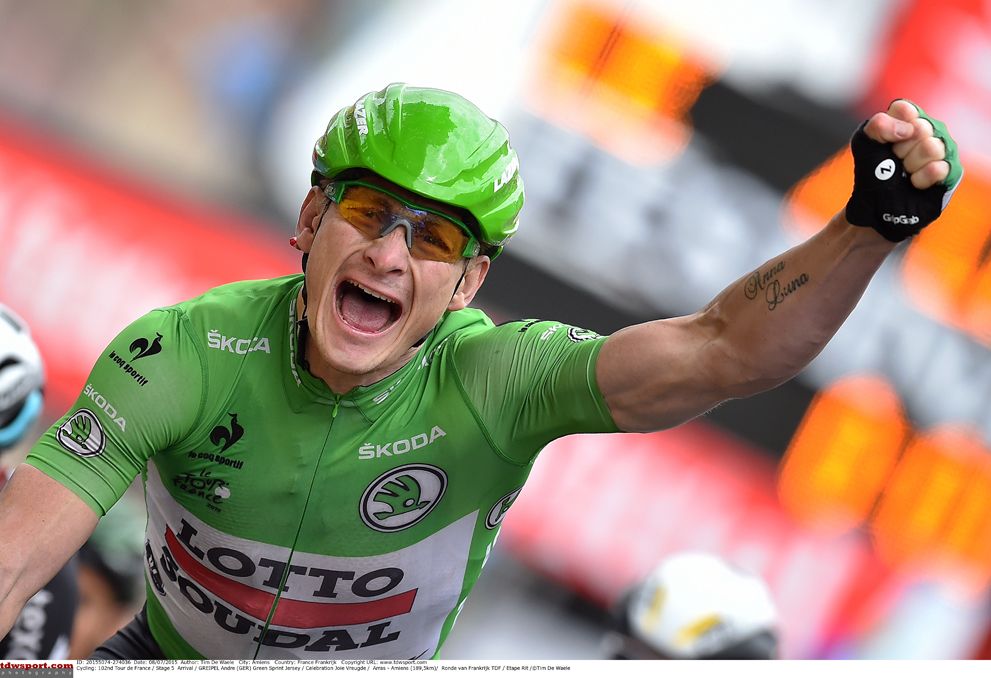 Andre Greipel takes his second stage of the race