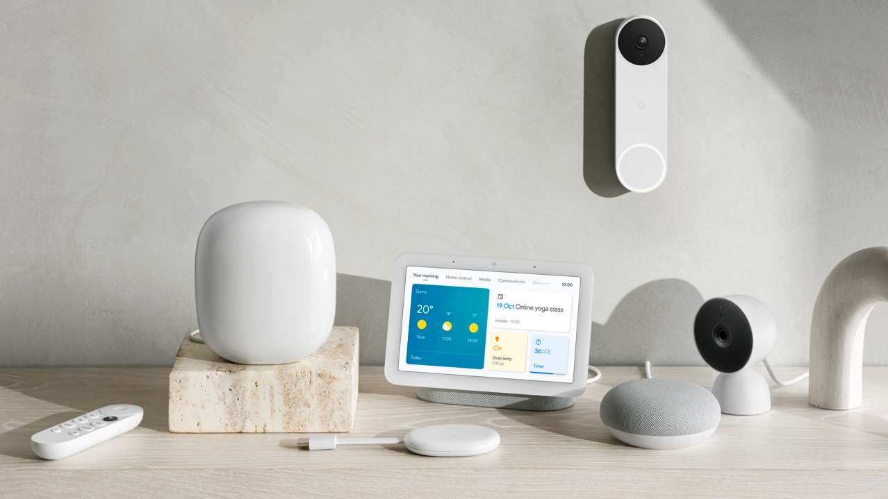 The Nest Wifi Pro adjacent  to different   Google astute  location  devices