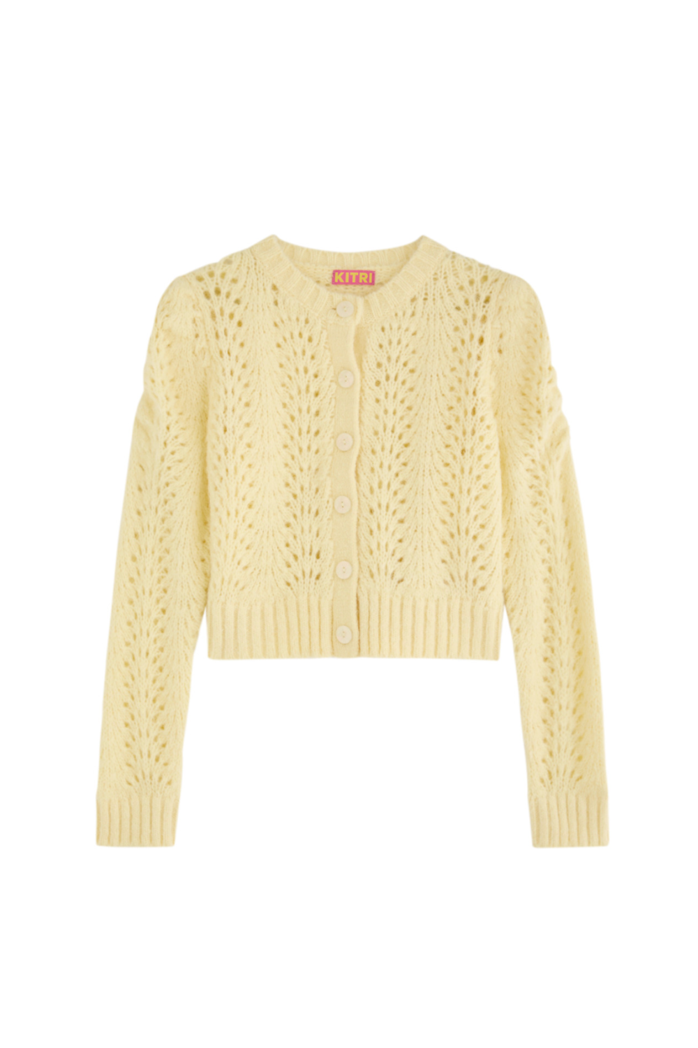 KITRI, Matilda Pointelle-Knit Cardigan
