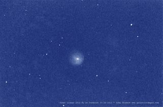 Comet Linear 2012 X1 in Blue by John Chumack