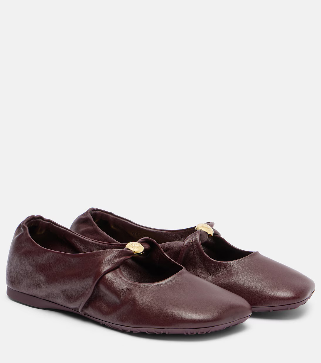 Loewe, Pebble Soft Leather Ballet Flats