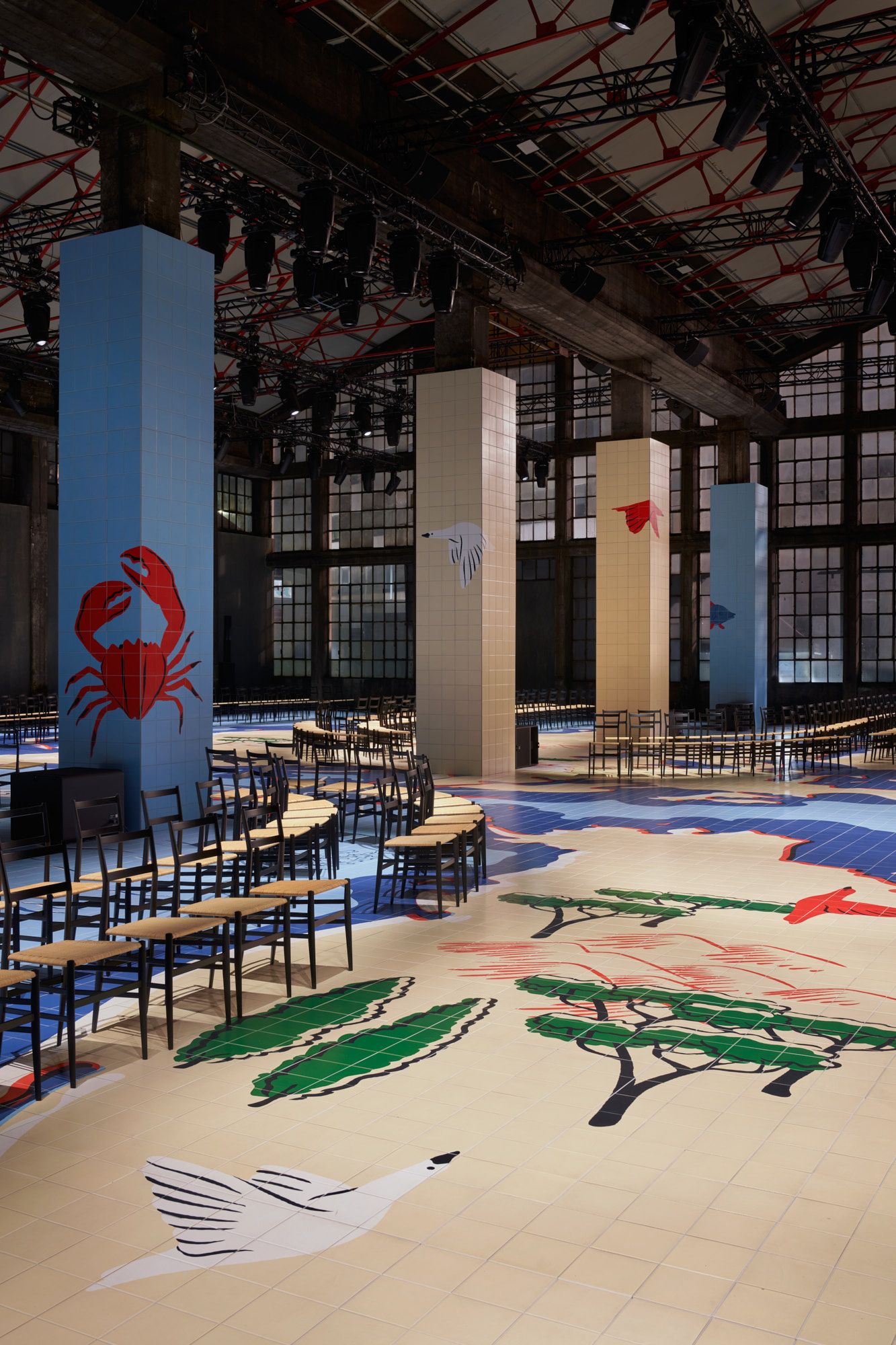 Bottega Veneta S/S 2024 runway set