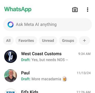 WhatsApp is rolling out its new "Draft" message indicator and functionality for iOS and Android devices.