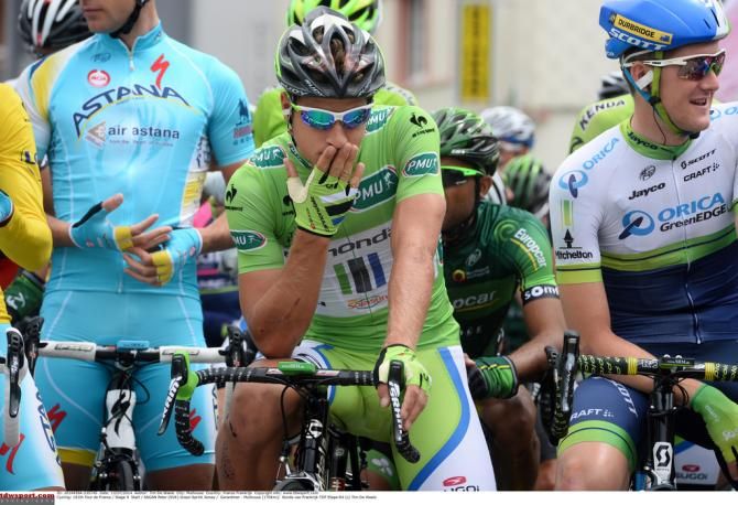 Peter Sagan thinking of the stage win