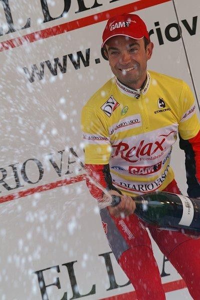 The new leader of the Vuelta al Pa&iacute;s Vasco, &Aacute;ngel Vicioso.