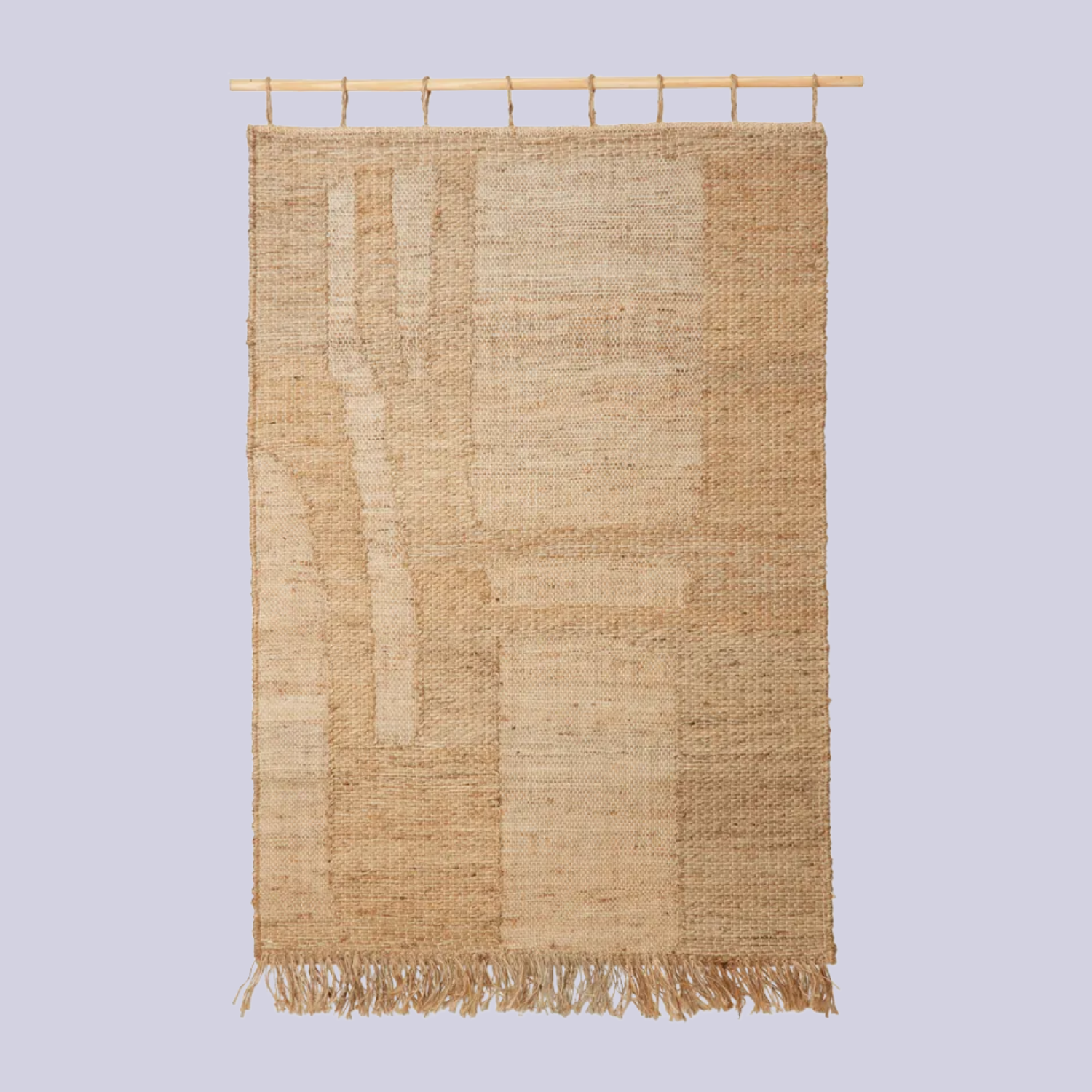 A textured wall hanging