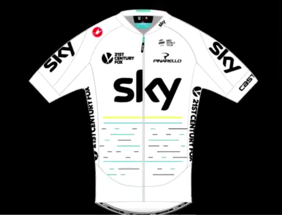 Front of Team Sky jersey