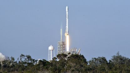 SpaceX Falcon 9 rocket at Kennedy Space Center