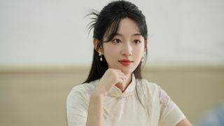 A screenshot from Misty Judgment showing a smiling woman