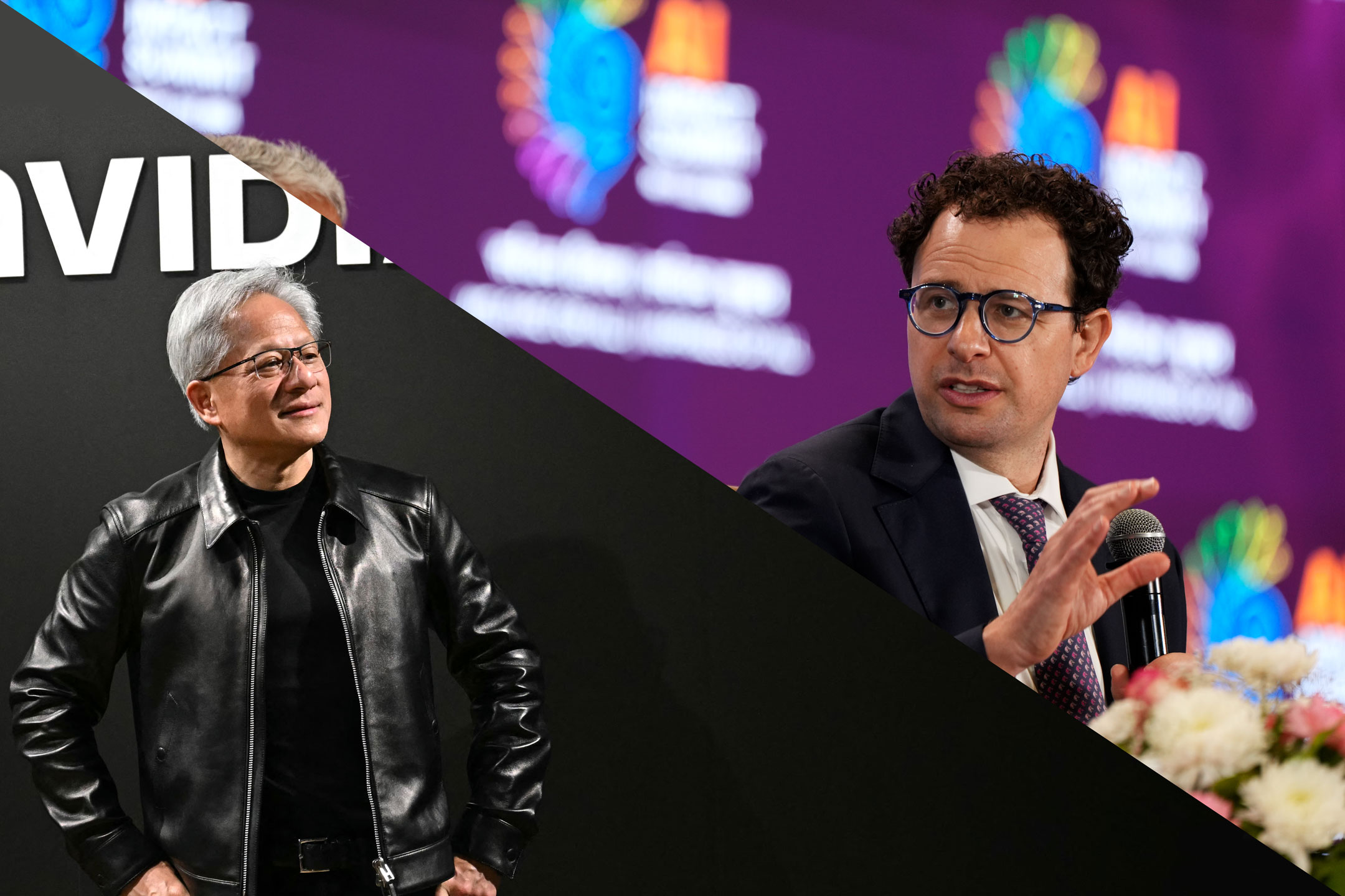 Jensen Huang and Dario Amodei