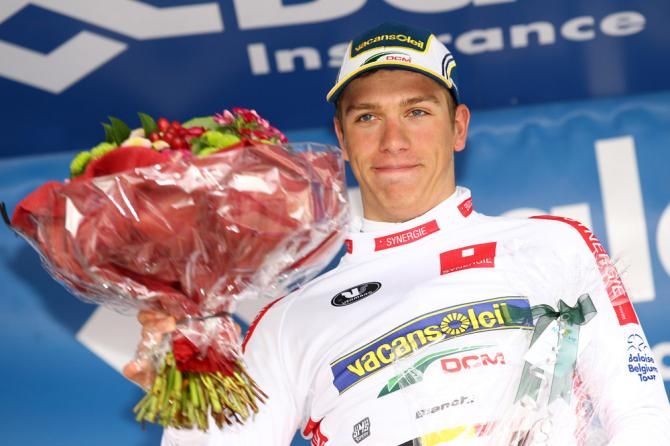 Danny van Poppel (Vacansoleil-DCM) leads the young rider classification