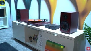 Pro-Ject Colourful Audio System on shelf