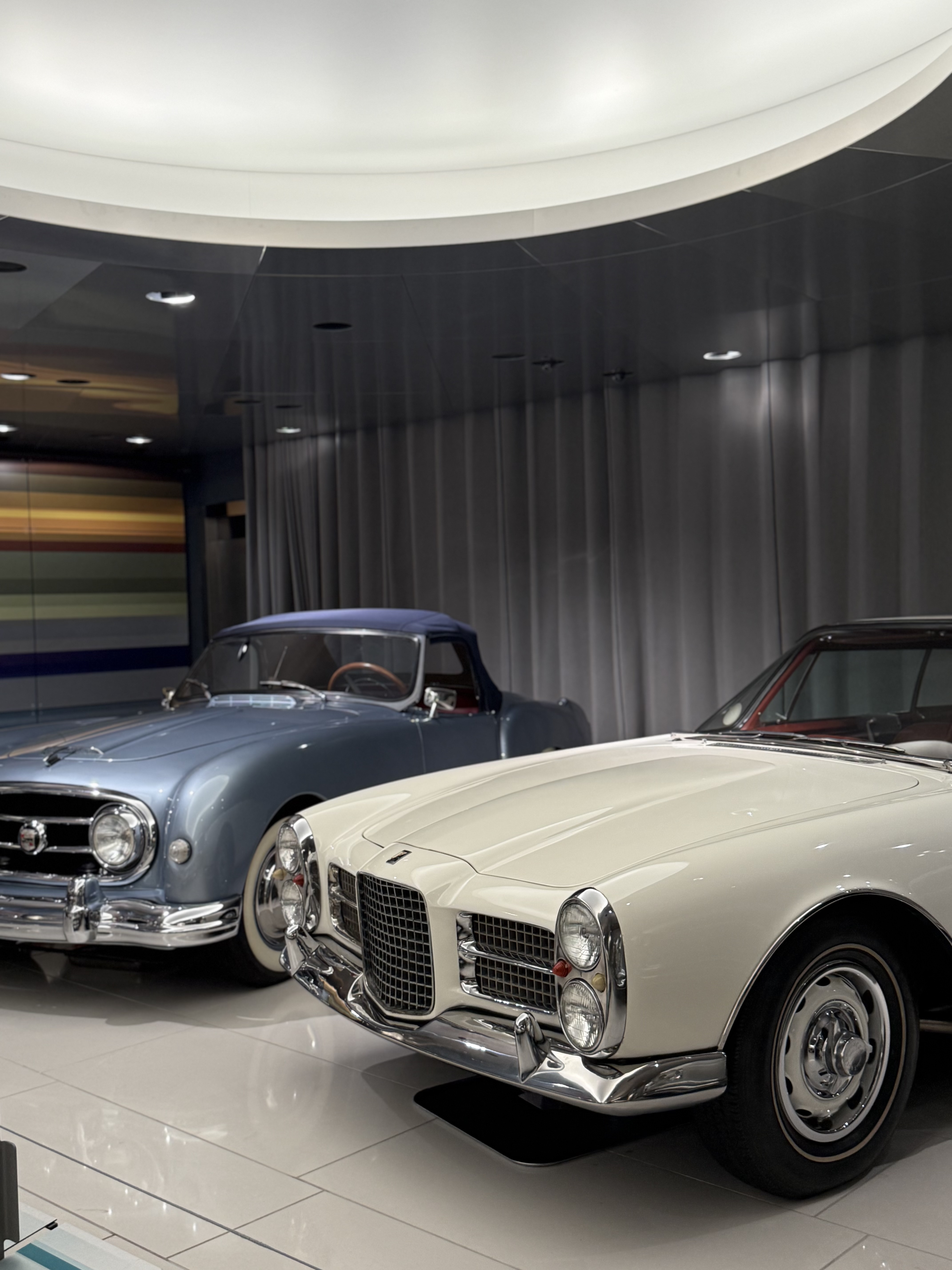 A facel vega and a Nash Healey Roadster