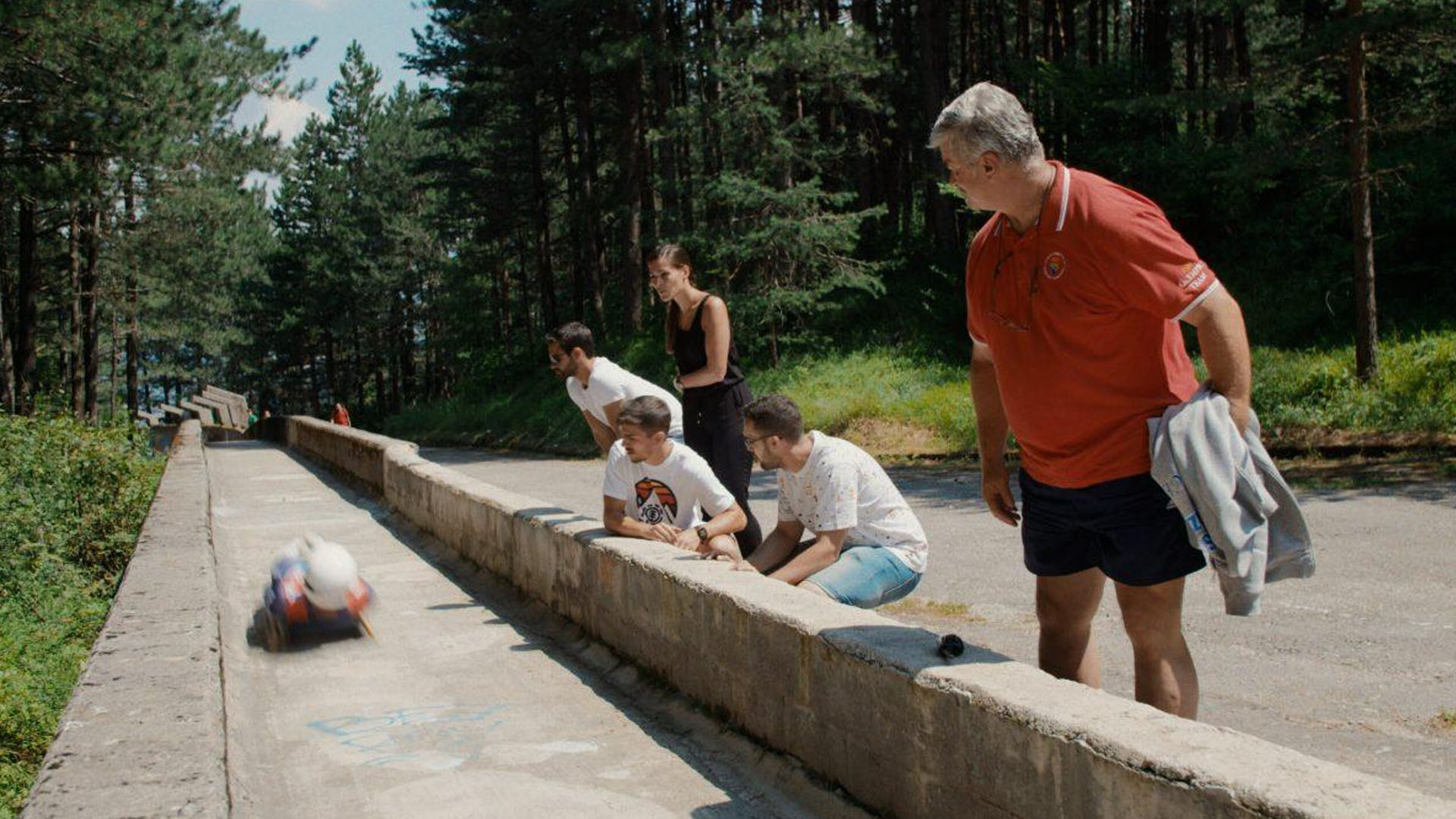 A screengrab from documentary film The Track.