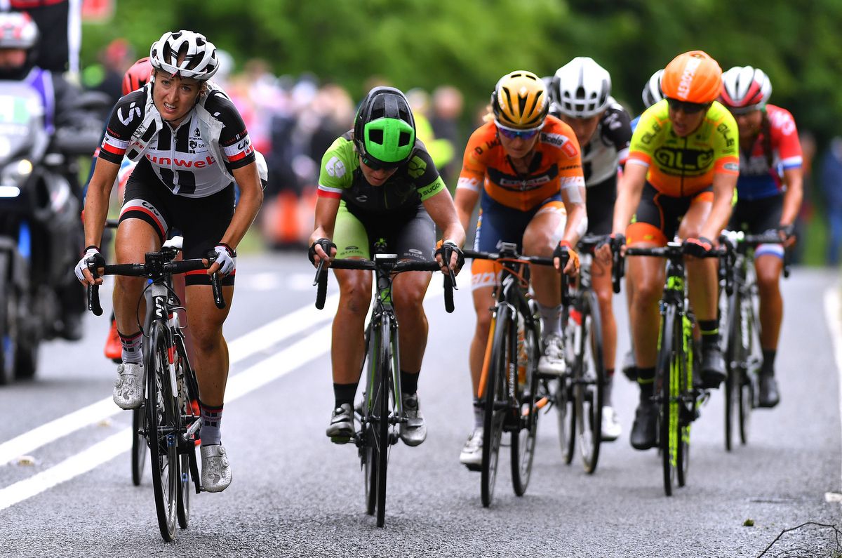 Leah Kirchmann (Team Sunweb) at the Women's Tour