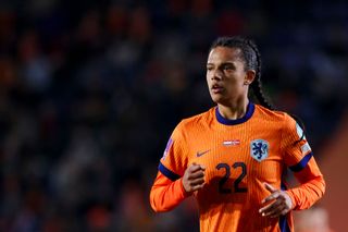 Esmee Brugts of Holland Women during the EURO Qualifier Women match between Holland Women v Norway Women at the Rat Verlegh Stadion on April 9, 2024 in Breda Netherlands.