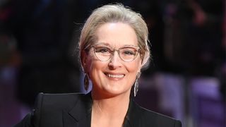 Meryl Streep wears her hair in a voluminous updo as she attends 'The Post' European premiere at Odeon Leicester Square on January 10, 2018 in London, England.