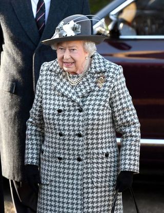 The Queen Attends Church At Hillington In Sandringham