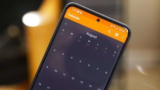 Simple Calendar app on an Android phone