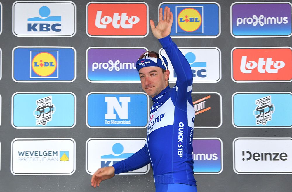 Elia Viviani second at Gent-Wevelgem 2018