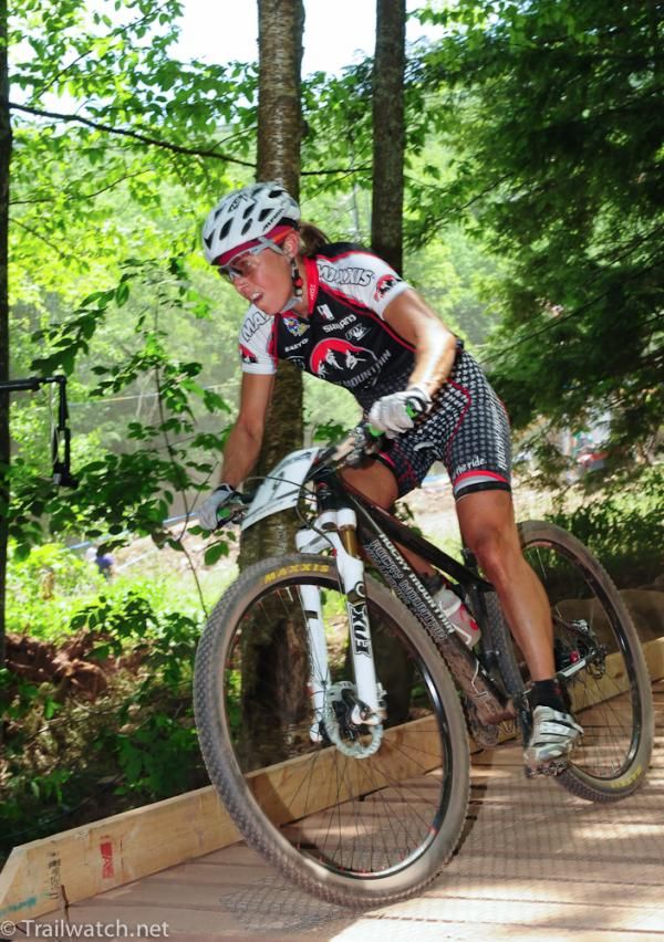 Marie-Helene Premont (Rocky Mountain) riding solidly in fourth position