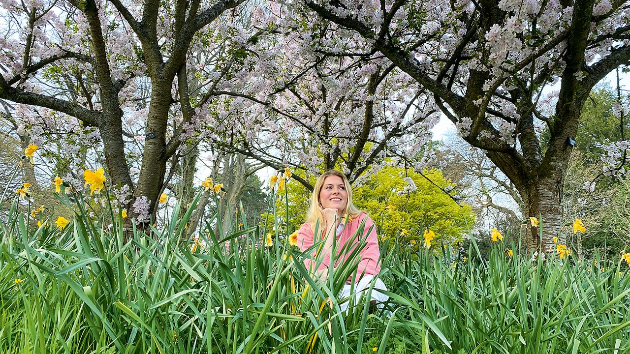 Iona McLaren in Bodnant Garden, Wales