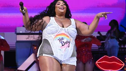 Lizzo Performs Live From Miami Beach At The Platinum Studio For American Express UNSTAGED Final 2021 Performance