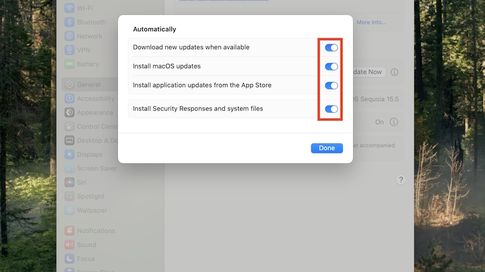 How to turn on automatic updates on macOS
