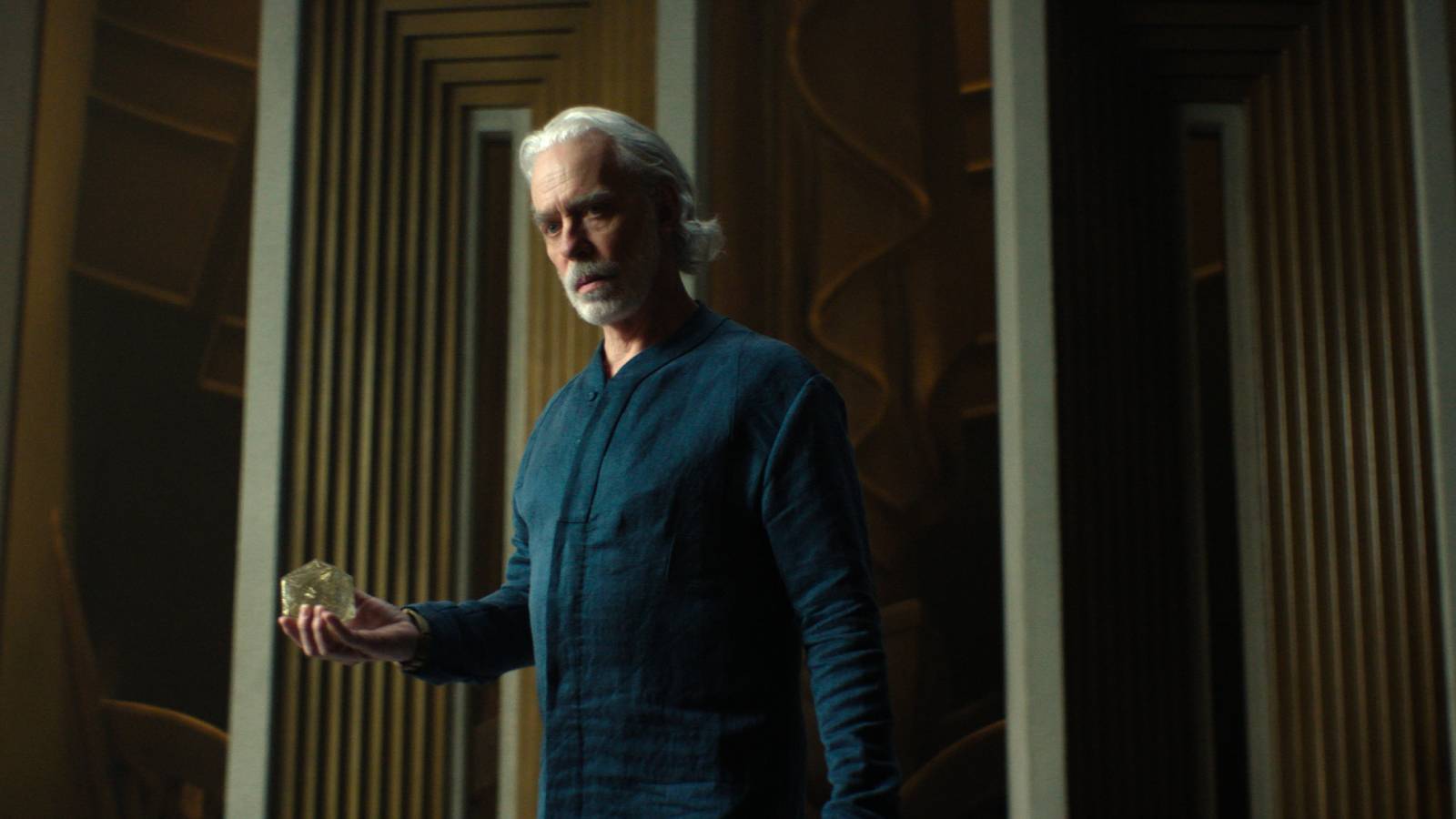 Terrence Mann in the fourth episode of the third season of Foundation on Apple TV Plus.