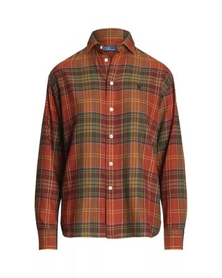 Plaid Button Front Shirt