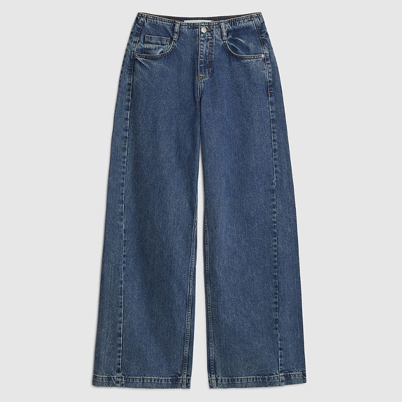 River Island blue, wide leg jeans