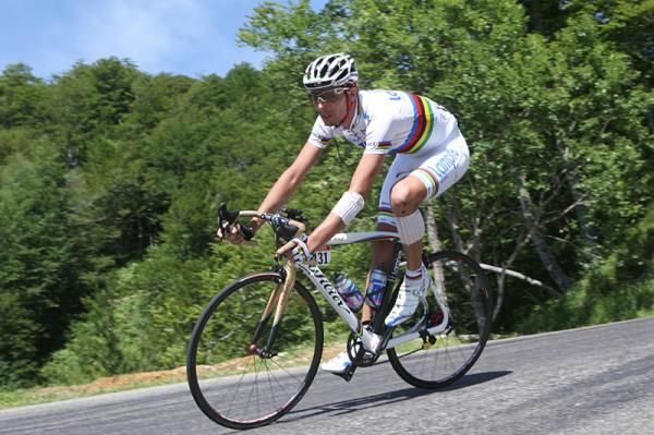 World Champion Alessandro Ballan (Lampre-NGC)