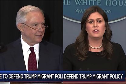 Jeff Sessions and Sarah Huckabee Sanders quote the Bible