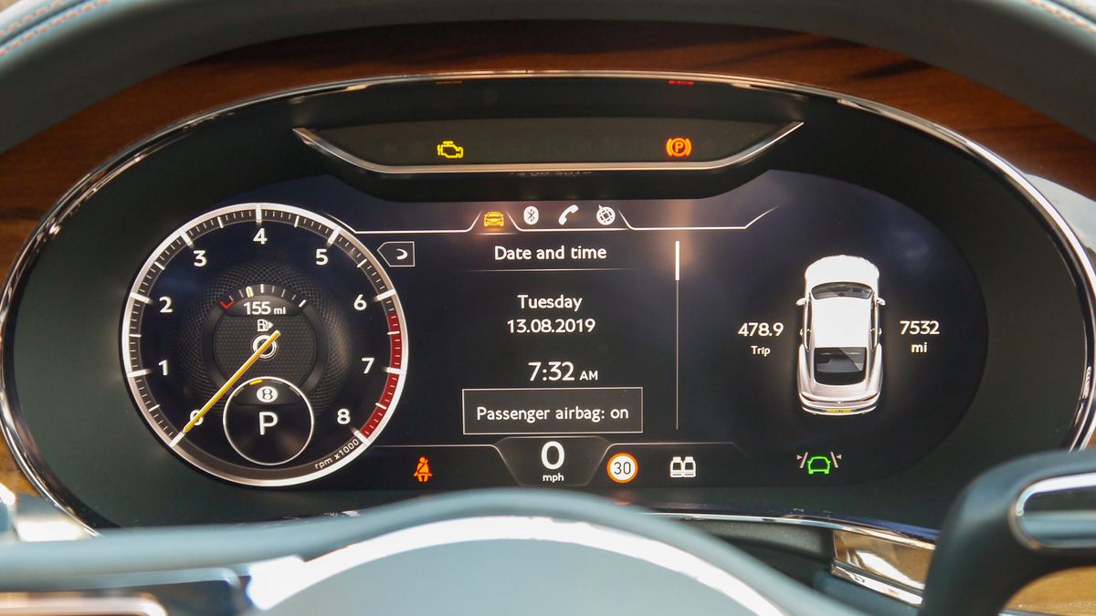 The digital cockpit can display a wide variety of information and data