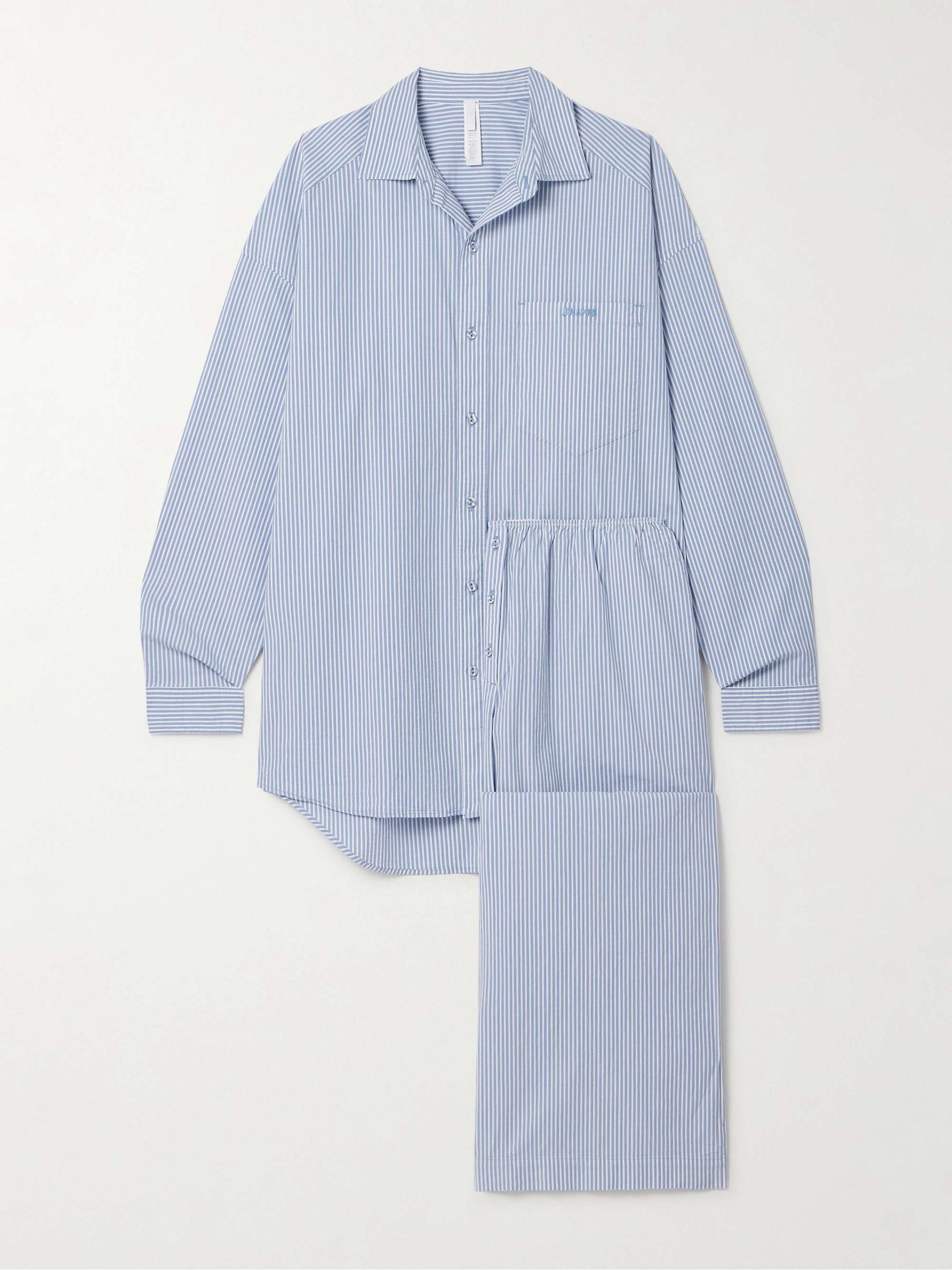 Oversized Sleep Set - Cadet Stripe