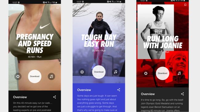 treadmill runs on nike run club