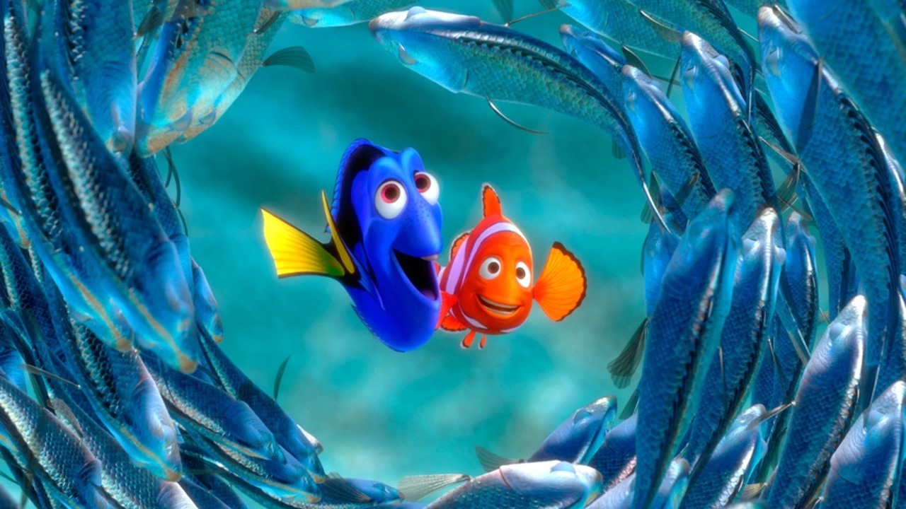 Dory y Nemo en Buscando a Nemo