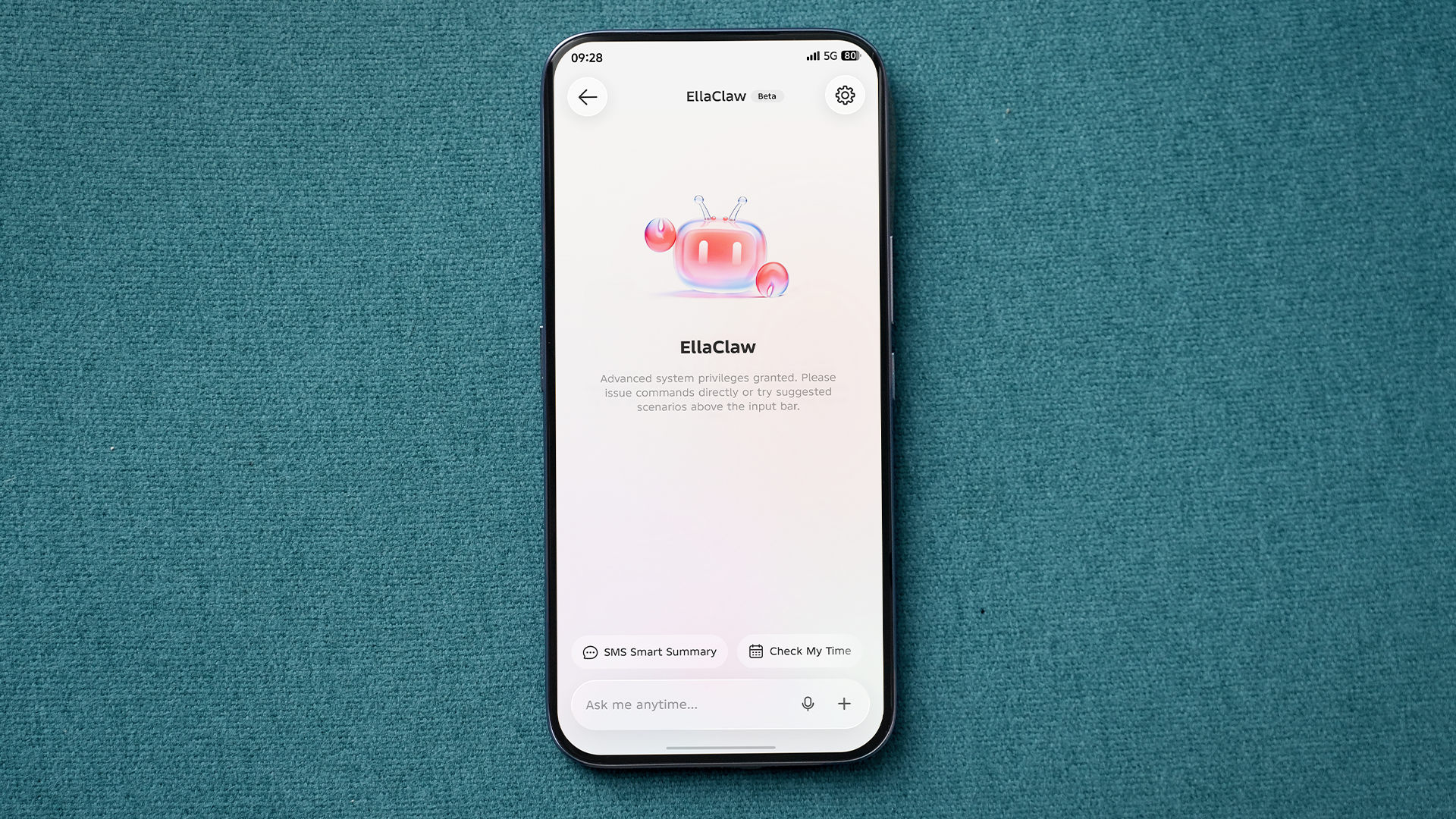 EllaClaw on a Tecno phone