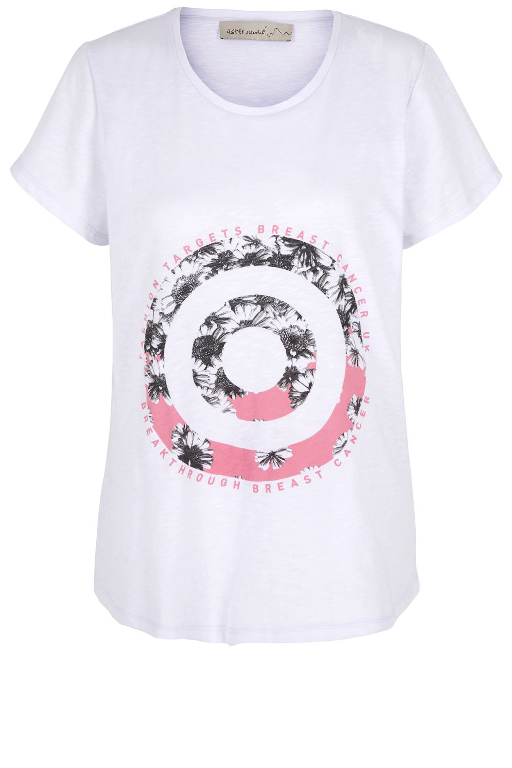 M&amp;S White Target Print T-shirt