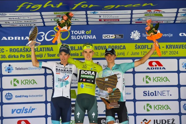 Giovanni Aleotti vince il Giro di Slovenia 2024 (foto: Getty Images)