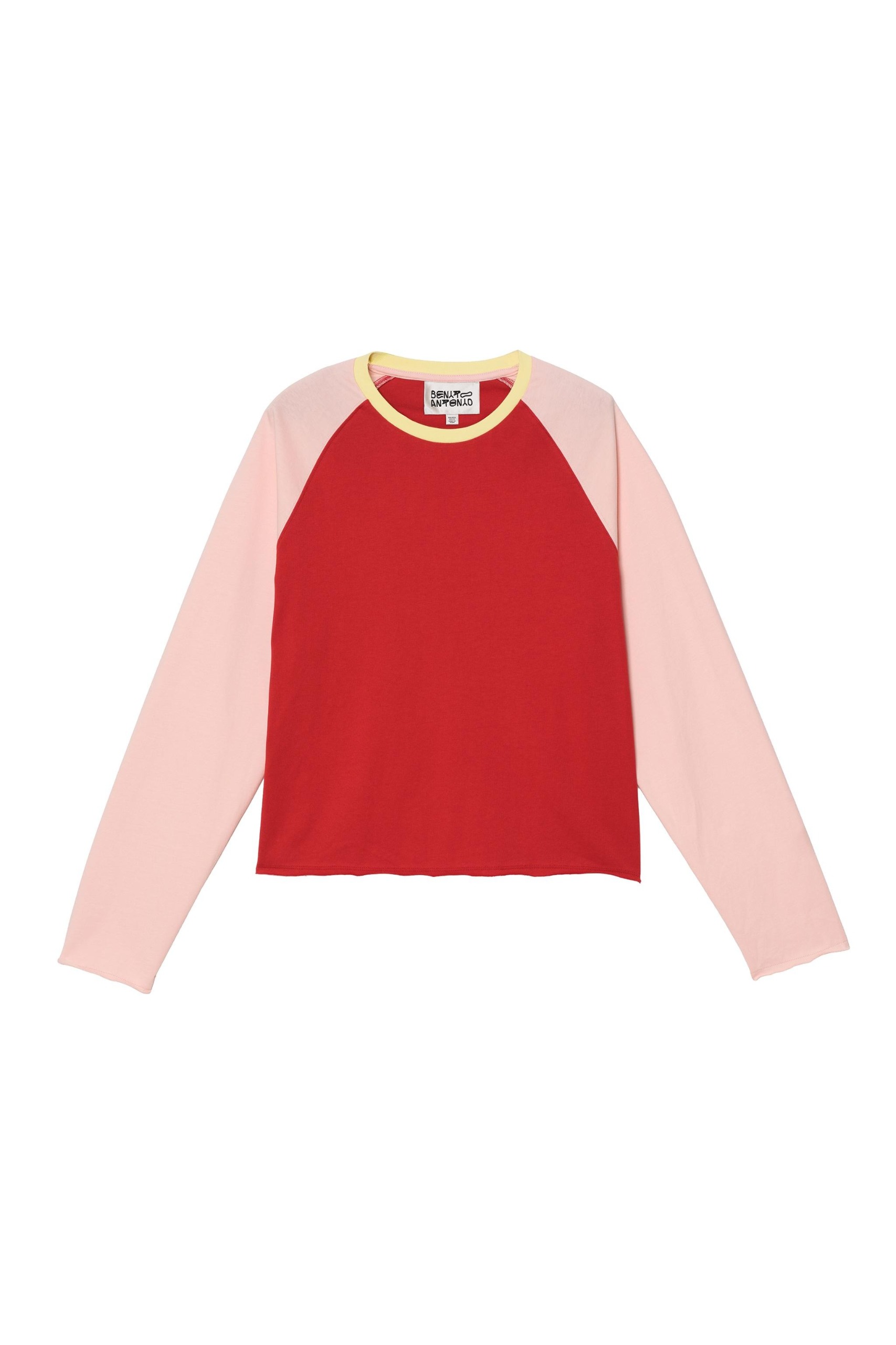 Color Block Cropped T-Shirt - Pinks - Xs